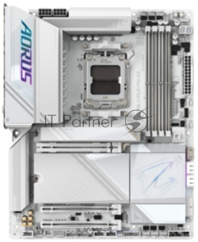 Материнская плата Gigabyte X870E AORUS PRO X3D ICE Socket AM5 AMD X870E 4xDDR5 ATX AC`97 8ch(7.1) 5Gigabit RAID+HDMI