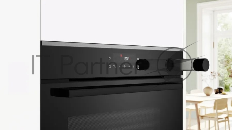 Встраиваемый духовой шкаф Bosch HRG232EB3 Serie 4 с добавлением пара Bosch, Auto Pilot 15, объем 71 л , 8 режимов нагрева, 3D Hotair, Soft move door,телескопические направляющие 1уровень,гидролиз+каталитическ очистка задней стенки,сенсорное управле