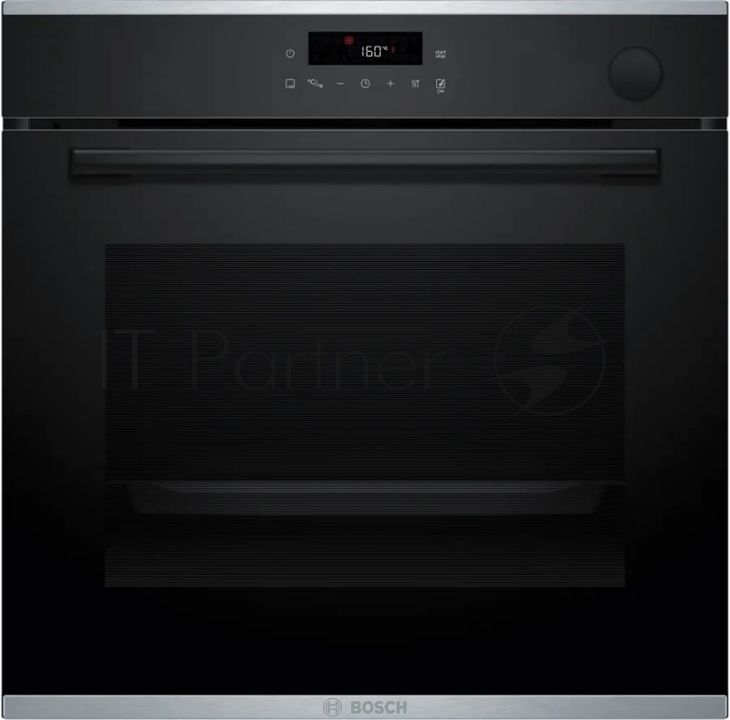 Встраиваемый духовой шкаф Bosch HRG232EB3 Serie 4 с добавлением пара Bosch, Auto Pilot 15, объем 71 л , 8 режимов нагрева, 3D Hotair, Soft move door,телескопические направляющие 1уровень,гидролиз+каталитическ очистка задней стенки,сенсорное управле