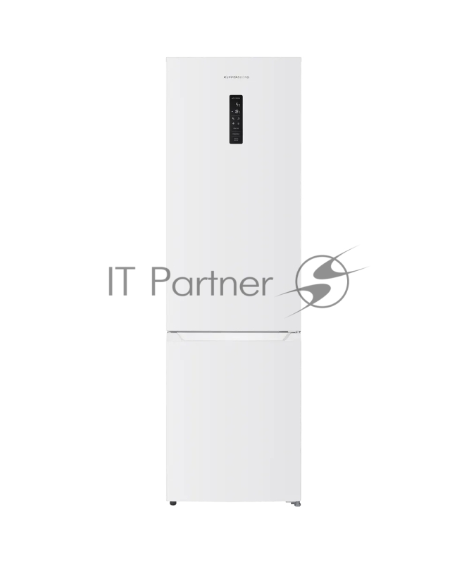 Холодильник Kuppersberg RFCN 2014 W, High-Tech, отдельностоящий, объем 349 л (252+97), инверторный компрессор, электронное управление, Total No Frost, LED дисплей, LED подсветка, супер заморозка, супер охлаждение, зона свежести, энергоэффективность А