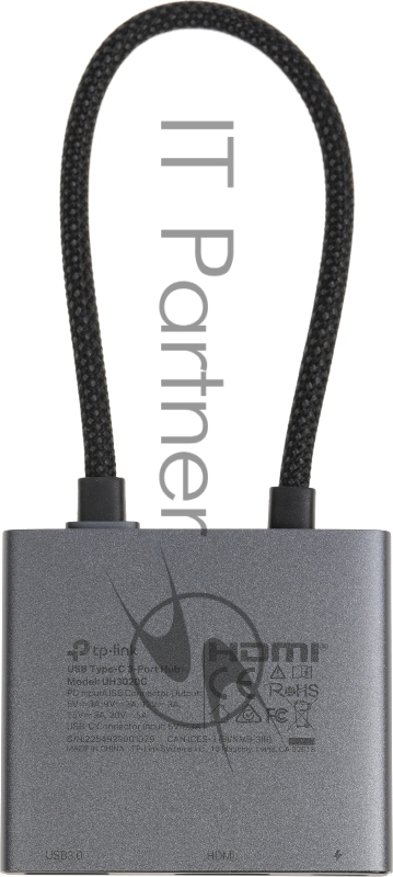 Разветвитель USB-C TP-Link UH3020C 1порт. серый