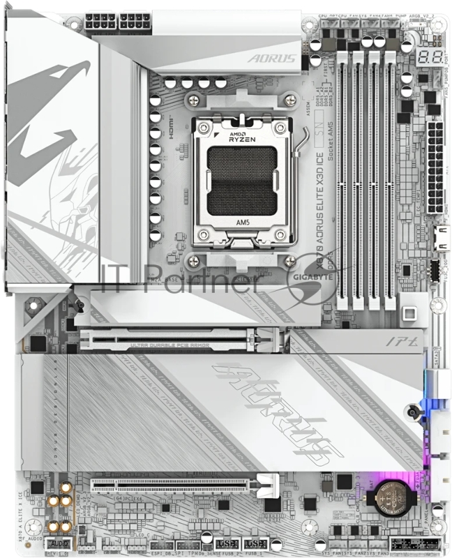 Материнская плата Gigabyte X870 AORUS ELITE X ICE