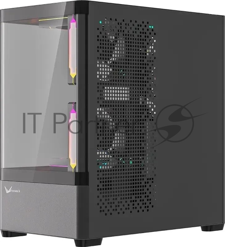 Корпус Formula Crystal U1M Cosmic черный без БП mATX 1xUSB3.0 audio bott PSU