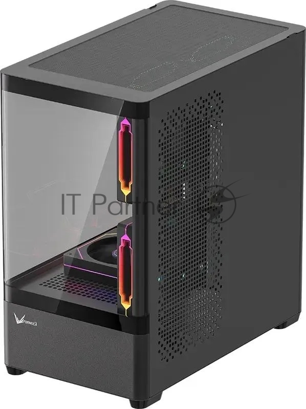 Корпус Formula Crystal U1M Cosmic черный без БП mATX 1xUSB3.0 audio bott PSU