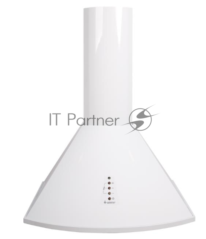 Вытяжка каминная Gefest ВО 1604 А белый, 60 см, 1000 куб. м/ч, 78 дБ