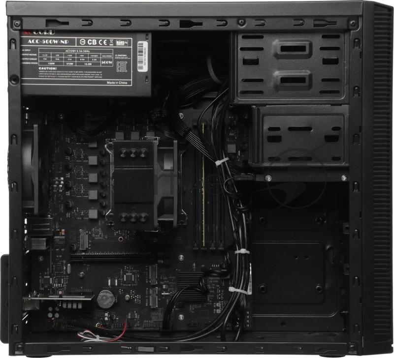 Компьютер Amur Нарвал B7I21 MT i5 12400 (2.5) 16Gb SSD512Gb UHDG 730 FreeDOS 2x2.5GbitEth 500W мышь клавиатура черный (RUS) (2149657)