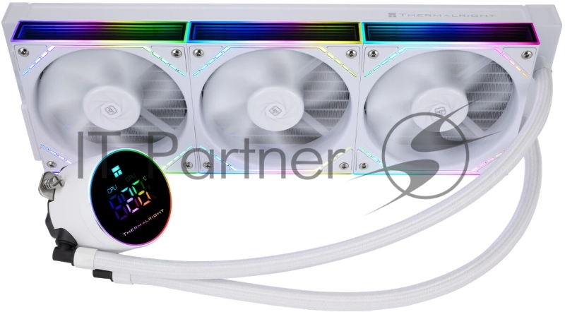 Система водяного охлаждения Thermalright Frozen Magic 360 Digital V2 ARGB Soc-AM5/AM4/1200/1700/1851 белый 4-pin 28dB Al LCD Ret (F-MAGIC-360-DIGITAL-WH-ARGB-V