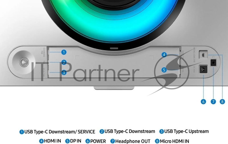 Монитор Samsung 49 Odyssey OLED G9 S49DG934SUXEN серебристый OLED LED 32:9 HDMI полуматовая HAS 250cd 178гр/178гр 5120x1440 240Hz DP USB 12.6кг