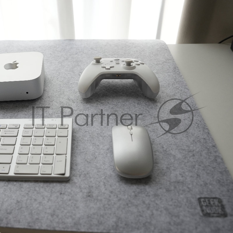 Коврик для мыши Mouse pad GEEK NOOK 120*60CM Light Gray Felt