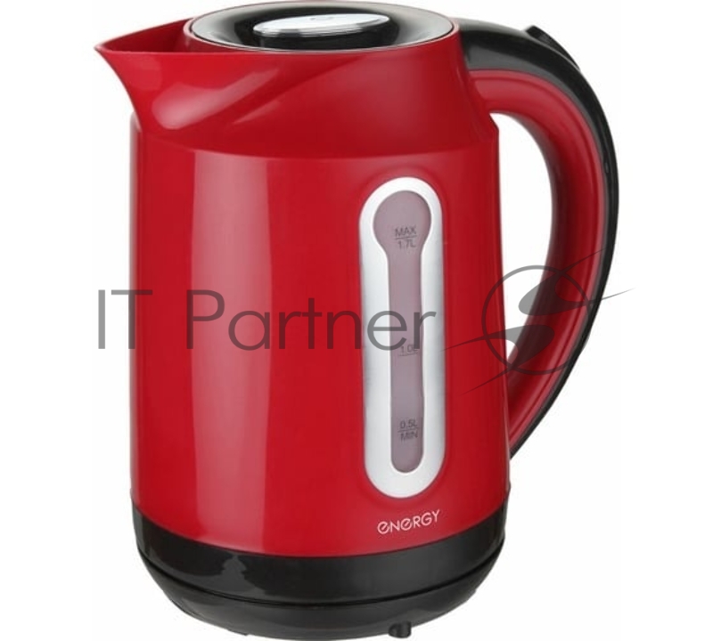 Чайник электрический Energy E-210 1,7л пластик,красный, 1850-2200 Вт (153084)