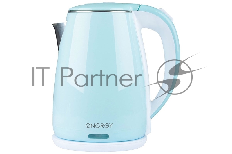 Чайник электрический Energy E-261 1,8л, двойной корпус, голубой,2200Вт(164141)