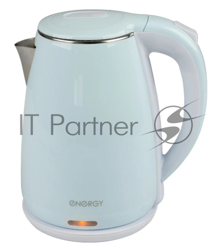 Чайник электрический Energy E-261 1,8л, двойной корпус, голубой,2200Вт(164141)