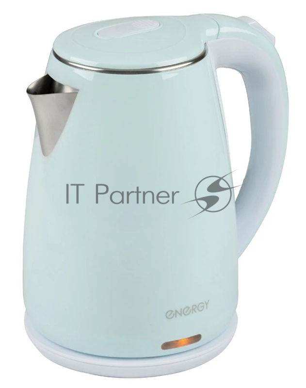 Чайник электрический Energy E-261 1,8л, двойной корпус, голубой,2200Вт(164141)