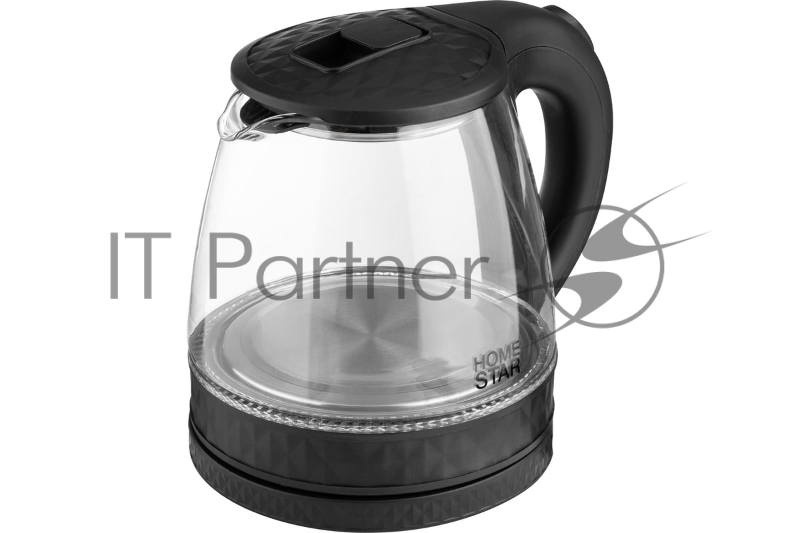Чайник электрический Homestar HS-1053 1.2л. стекло, пластик, черный