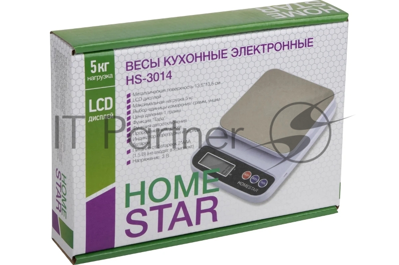 Весы кухонные электронные Homestar HS-3014, 5 кг (109082)