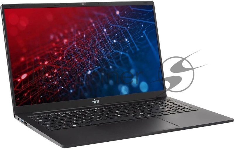 Ноутбук IRU Strato 15ALID5 Core i3 1315U 8Gb SSD256Gb Intel UHD Graphics 15.6 IPS FHD (1920x1080) FreeDOS black WiFi BT Cam 6000mAh (2147988)