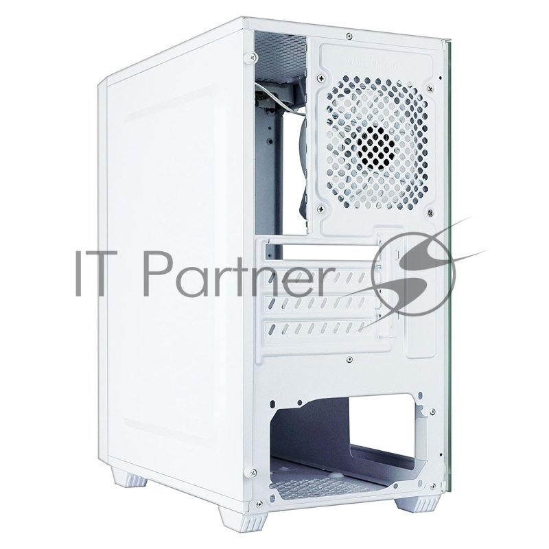 Корпус Ginzzu CL640 mATX FAN 4*12FRGB передняя панель Сетка Белый