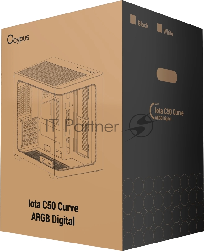 Корпус Ocypus Iota C50 WH Curve ARGB Digital (Iota-C50-WHD300CD-GL)