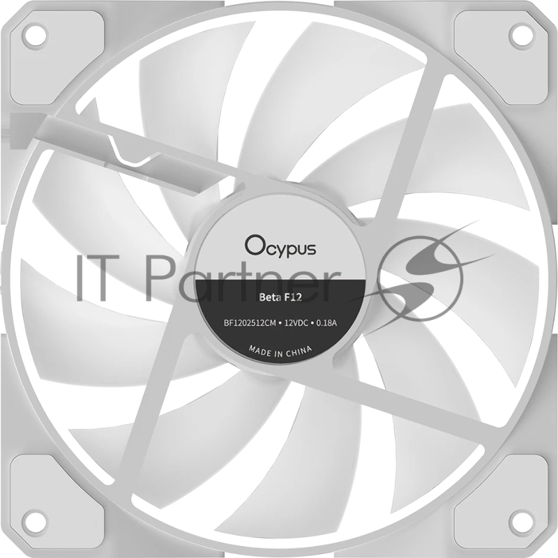 Вентилятор для корпуса Ocypus Beta F12 WH ARGB Reverse Blade White (Beta-F12-WH1AM01X-GL)