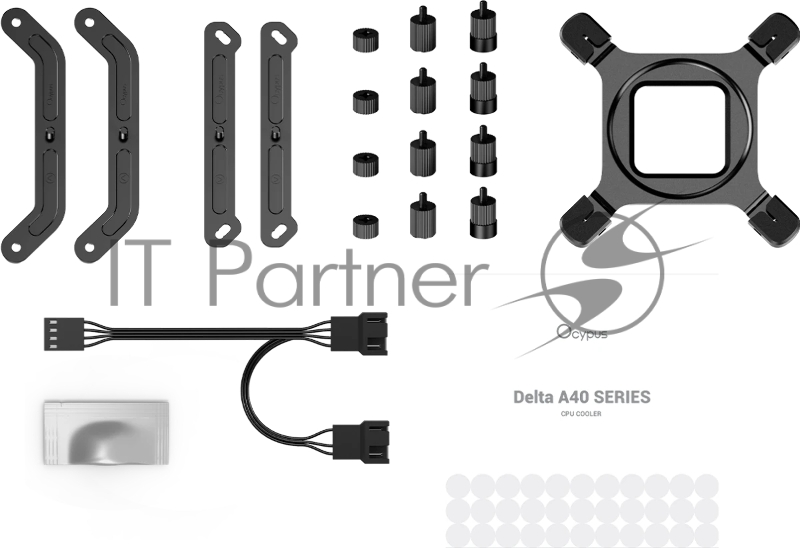 Кулер для процессора Ocypus Delta A40 Elite BK Dual Fan (Delta-A40-BK2NNWN00X-GL)