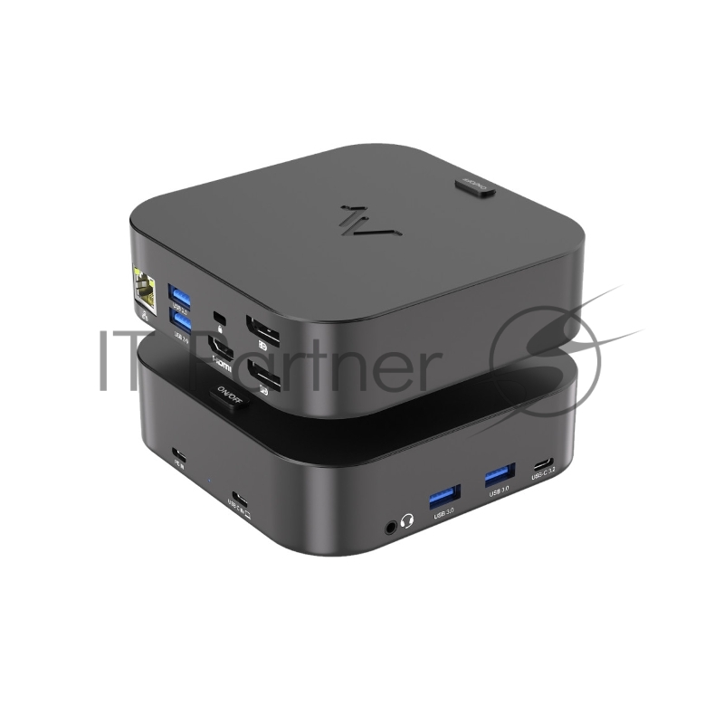 Док-станция Maibenben USB-C Dock DS301 100W (YPE-C TO TYPE C PD + 4USB3.0 + 3.5 + RJ45 + HDMI + 2DP)