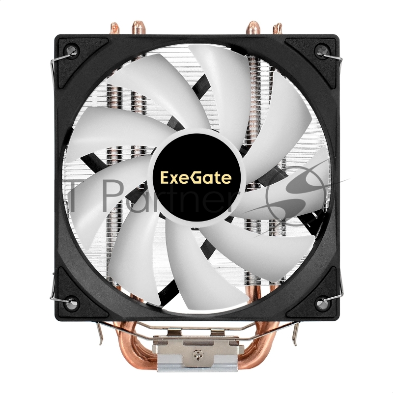 Кулер ExeGate Wizard EXX600-PWM.ARGB (Al+Cu, 6 тепл.трубки, LGA775/1150/1151/1155/1156/120 TDP 180W, Fan 120mm PWM, 800-2400RPM, Hydro bearing, 4pin + 5V 3pin ARGB, 11-24db, 540г, ARGB подсвет