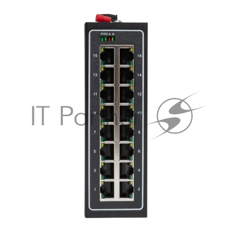 Коммутатор неуправляемый промышленный U-16T 16 портов 10/100Base-T(X) RJ45 монтаж на DIN-рейку TSX EKF TSX-U-16T