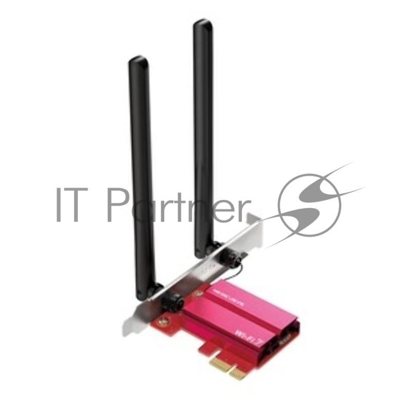 Трехдиапазонный беспроводной адаптер PCI-Express Wi-Fi с поддержкой Bluetooth Mercusys MA37BE