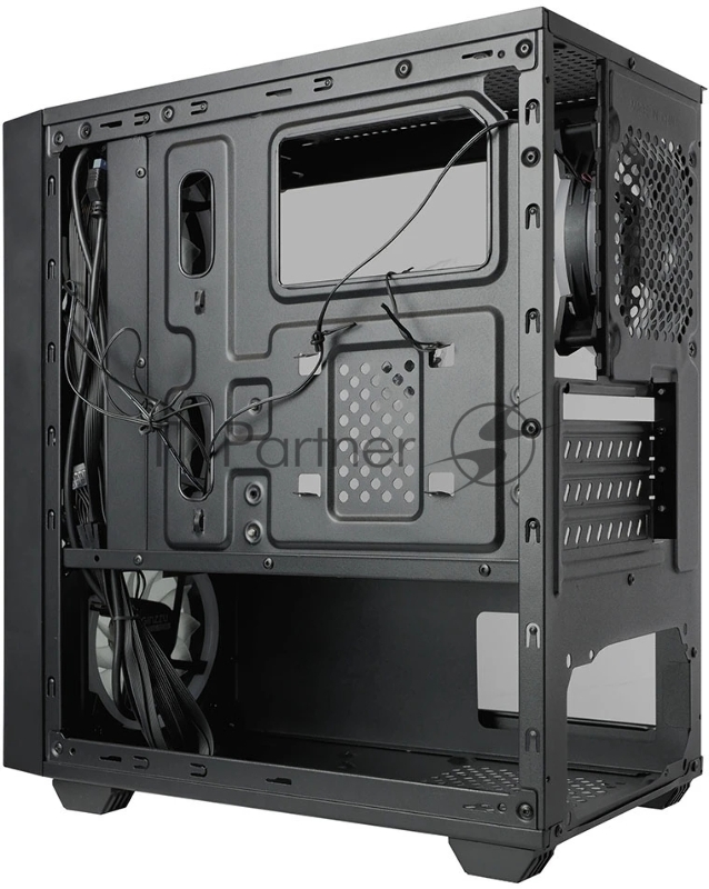 Корпус Ginzzu CL650 mATX FAN 4*12FRGB передняя панель Решетка