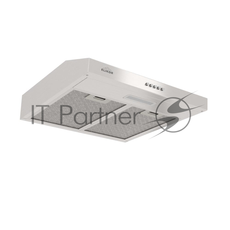Вытяжка подвесная Elikor ECO XS 60 серебристая, 59.5 см, 400 куб. м/ч, 55 дБ
