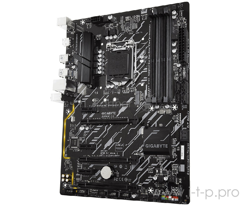 Мат. плата Socket1151 GIGABYTE Z370P D3 (iZ370, 4xDDR4, M.2, SATA III, RAID, 3xPCI-E, HDMI, 1Гбит LAN, USB3.1, ATX)