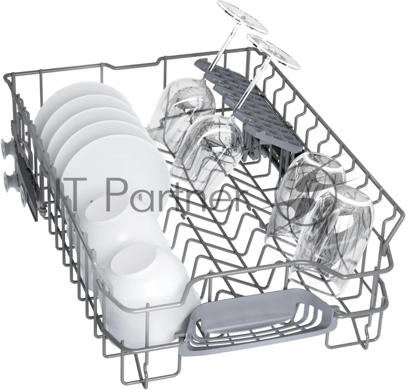 Посудомоечная машина Bosch SPS4HMI64Q, 45 см, 10 комплектов, 10 программ, электронное управление, дисплей, отсрочка старта, уровень шума 46 дБ, энергоэффективность А+, цвет серебряный