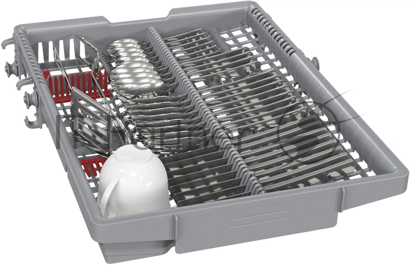 Посудомоечная машина Bosch SPS4HMI64Q, 45 см, 10 комплектов, 10 программ, электронное управление, дисплей, отсрочка старта, уровень шума 46 дБ, энергоэффективность А+, цвет серебряный