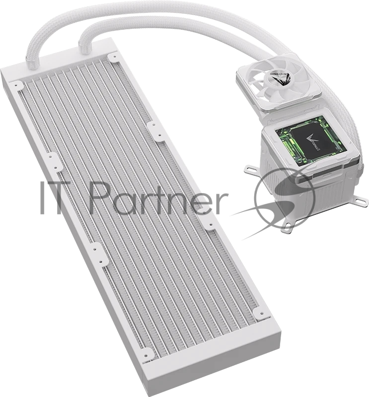 Система жидкостного охлаждения Formula V Line Cryo Wing Digi 360 WH, 360mm, LCD 2.73, 3x120mm, ARGB fans, LGA115X/1200/1700/1851/1366/20 AM3/AM4/AM5/Ryzen3/Ryzen5/Ryze