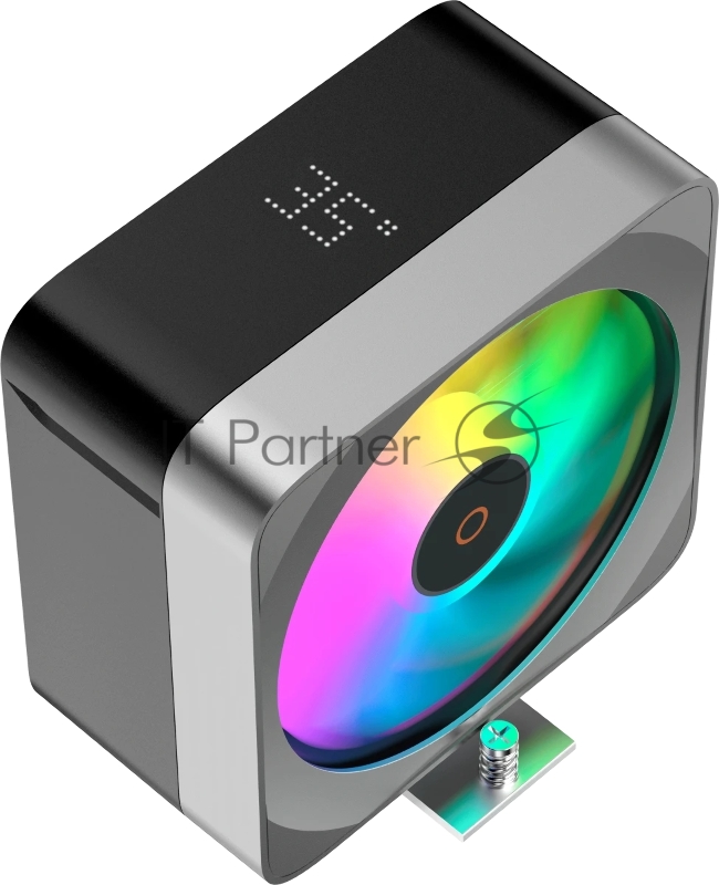 Кулер для процессора Ocypus Delta A40 EX BK Digital, 120mm ARGB FAN, Top Display Panel, 4 HEAT PIPES, 4-PIN PWM, 500-1800 RPM, 29DBA, HYDRO BEARING, LGA115X/1200/1700/18XX, AM4/AM5