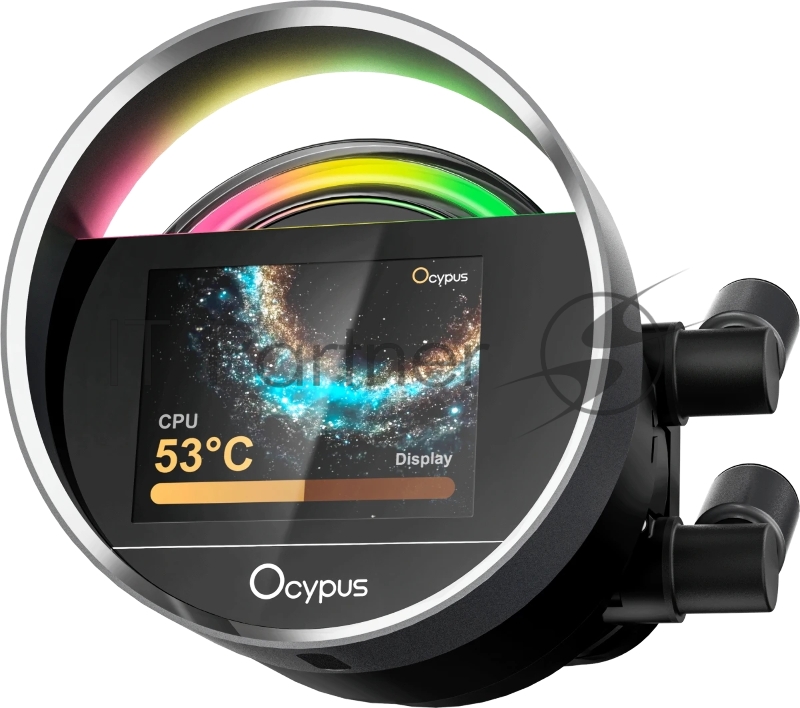 Система охлаждения Ocypus Sigma L36 BK ARGB, 360mm, LCD Pump 2.4, 3x120mm ARGB fans, LGA115X/1200/1700/18XX, AM4/AM5