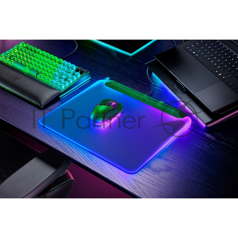 Игровой коврик для мыши Razer Firefly V2 Pro - Phantom Green Ed./ Razer Firefly V2 Pro - Phantom Green Ed. Mouse Mat