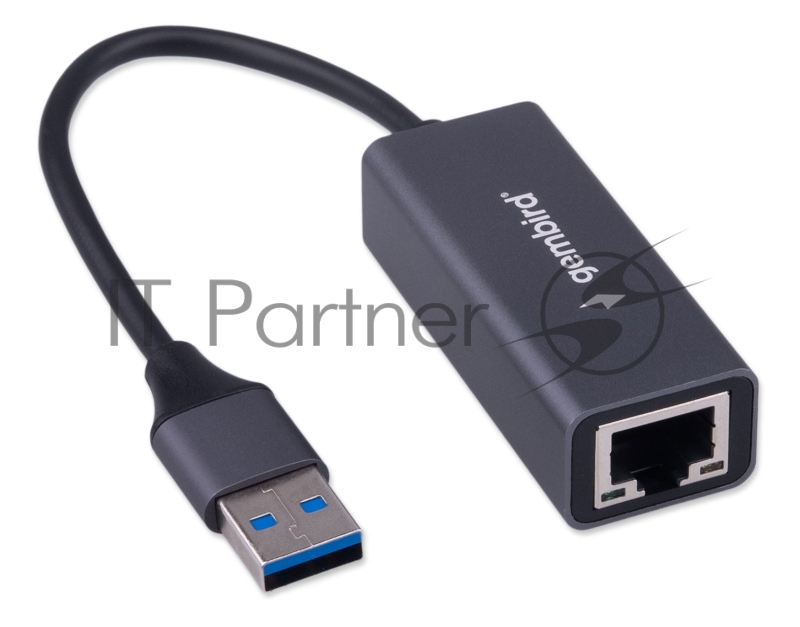 Сетевой адаптер Ethernet Gembird NIC-U13, USB 3.0 - 2.5 Gigabit Ethernet adapter, алюминий, RTL8156B