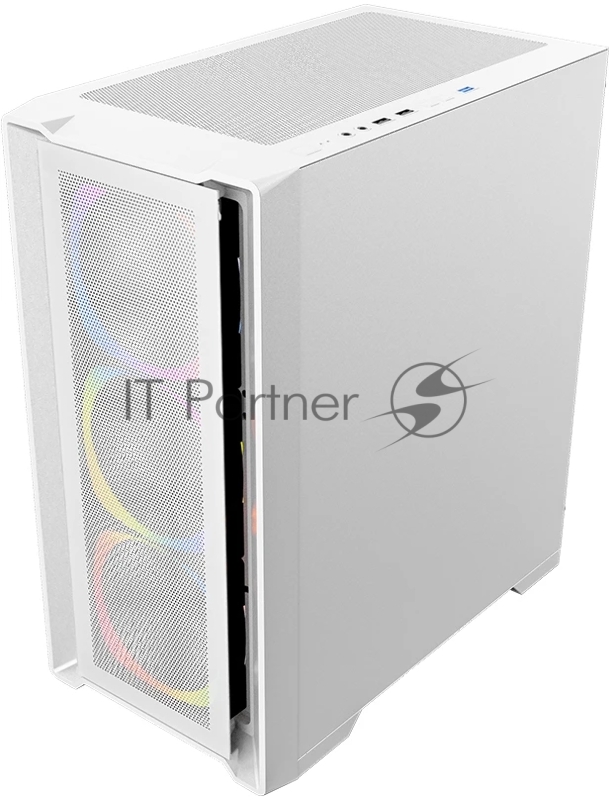 Компьютерный корпус 1STPLAYER TRILOBITE T4 MESH ARGB White, mATX, 4x120mm ARGB fans