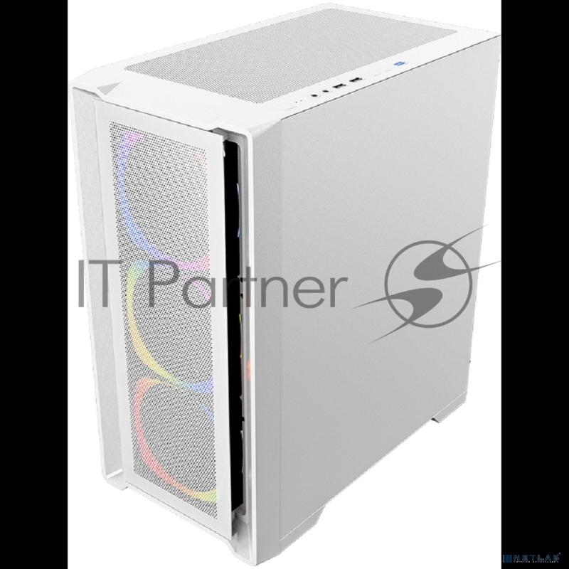 Компьютерный корпус 1STPLAYER TRILOBITE T4 MESH ARGB White, mATX, 4x120mm ARGB fans
