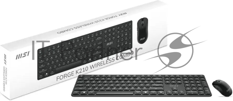 Клавиатура + мышь MSI K210 Combo клав:черный мышь:черный USB беспроводная (S11-43RU213-Y92)