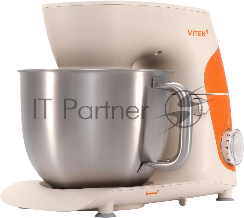 Миксер планетарный Vitek VT-PM0331 1800Вт кремовый/оранжевый