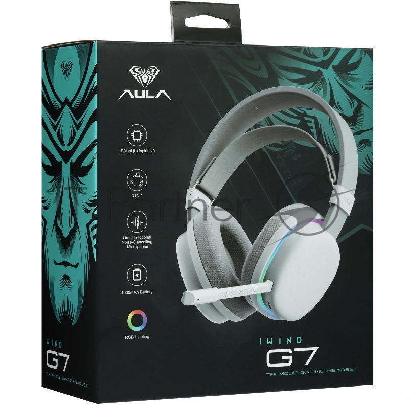 Гарнитура игровая AULA G7 White