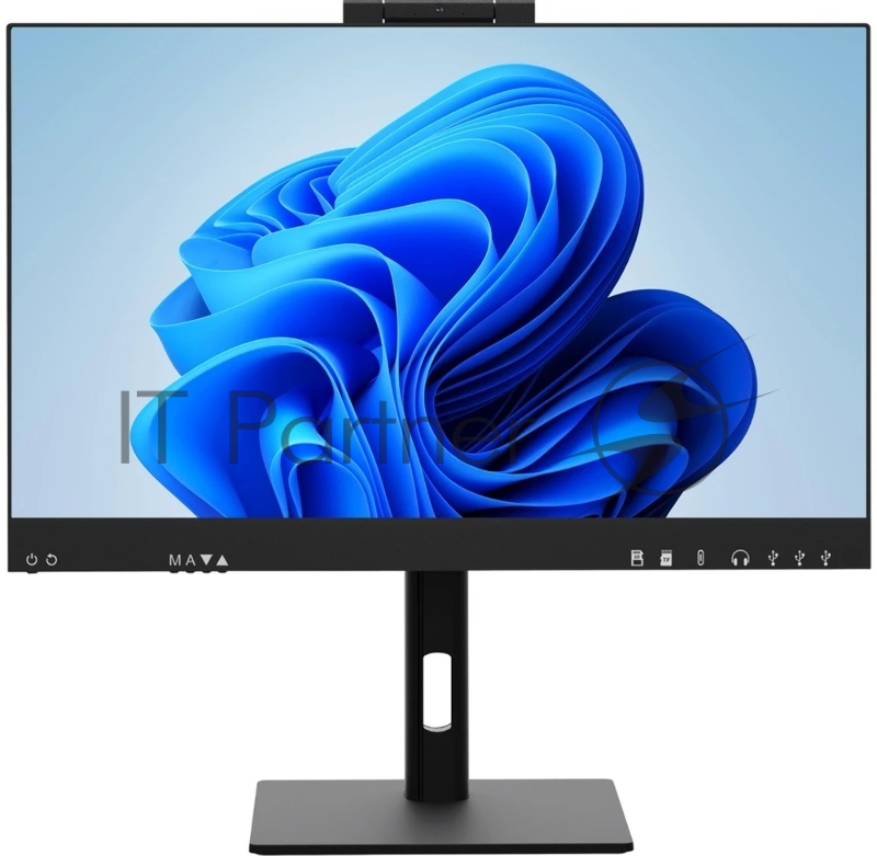 Моноблок HIPER W18 23.8(1920x1080 (матовый) IPS)/Intel Core i5 14400(2.5Ghz)/16384Mb/512PCISS 1y/6.45kg/черный/Win11Pro + Cam 5.0 SD/Беспроводные МК/WiFi6