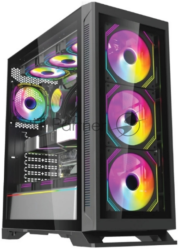 Корпус для ПК Forza FZ-G901 EATX Case, black, w/o psu,Tempered glass front panel, 2x3,5, 2x2,5,USB3.0*1+USB3.0