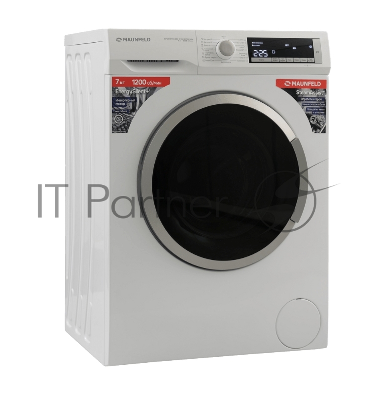 Стиральная машина с инвертором и паром MAUNFELD MFWM127WH200 ST INVERTER SLIM