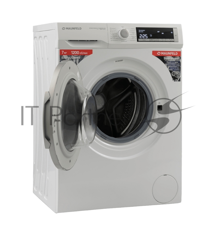 Стиральная машина с инвертором и паром MAUNFELD MFWM127WH200 ST INVERTER SLIM