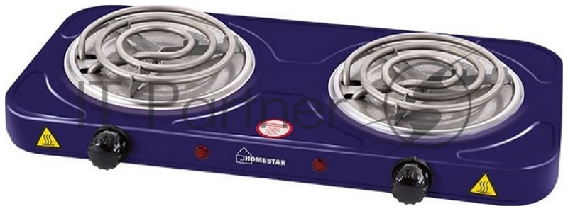 Плита настольная электрическая Homestar HS-1105, 2 конф. сапфир, ТЭН 2000 Вт