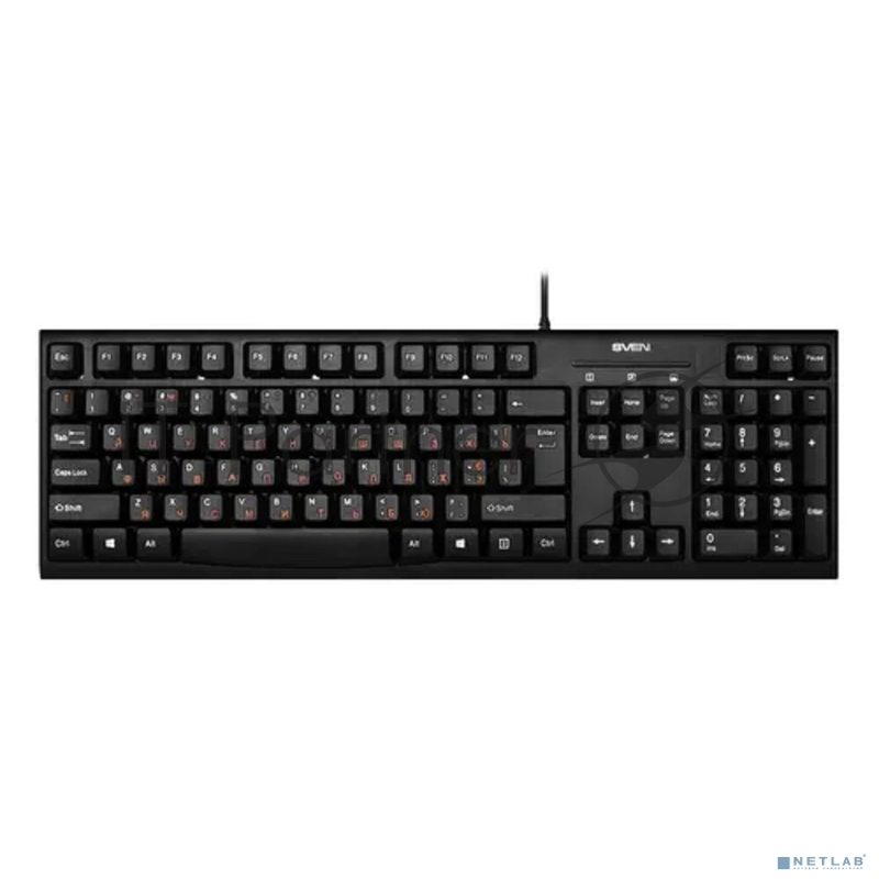 Клавиатура проводная SVEN KB-S300/USB/WIRED/Black
