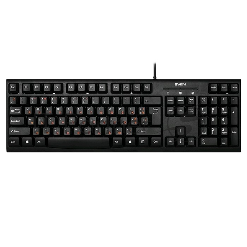 Клавиатура проводная SVEN KB-S300/USB/WIRED/Black